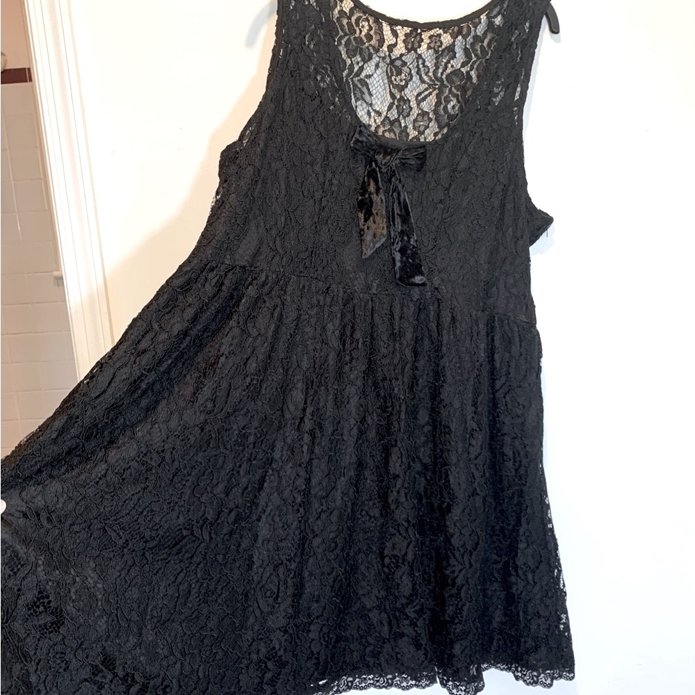 Sweet Society Dark Romance Black Lace Mini Dress - Picture 5 of 10